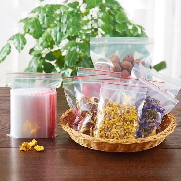 Kilitli Torba Kına Çerez Poşeti 8x10cm 100 Adet 1 Paket - 2