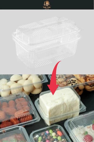 Plastik Sızdırmaz Saklama Kabı Kapaklı Kap 500 Gr Cc Yüksek Kapak 10 Adet