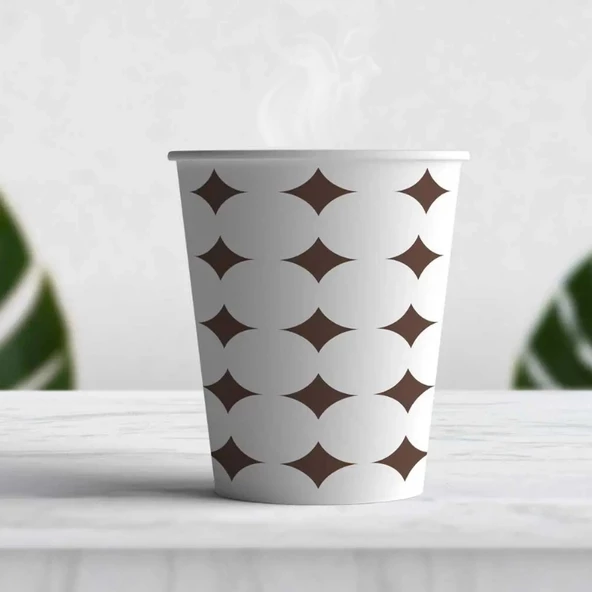 Karton Çay-Kahve Bardağı (7 Oz) 50'Li x 2 100 Adet