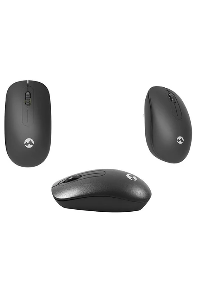 Siyah Kablosuz Q Multi  Türkçe Klavye Mouse - 2