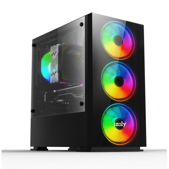 İzoly Hiter İ5-3470 8GB 256GB+500GB 4GB RX550 19"Oyun Bilgisayarı - Resim 2