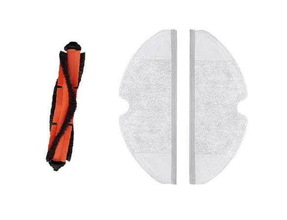 Xiaomi Mi Robot Vacuum Mop Essential 2 in 1 Robot Süpürge ve Paspas Aksesuar Seti 2 adet fiber mop bezi 1 adet ana fırça ürün görseli 1
