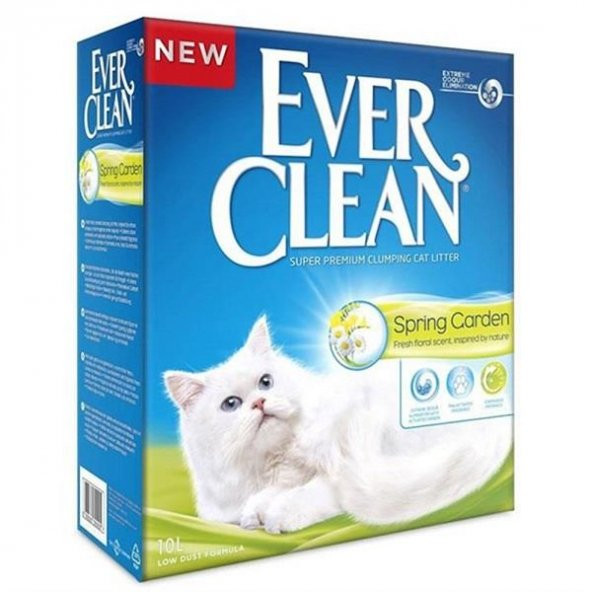 Ever Clean Spring Garden Çiçek Kokulu Topaklaşan Kedi Kumu 10 Lt