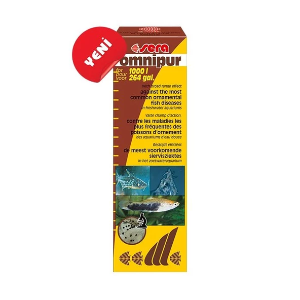 Sera Omnipur 50 ml Skt: 08/2027 hastalıklarına karşı geniş kapsamlı su düzenleyici