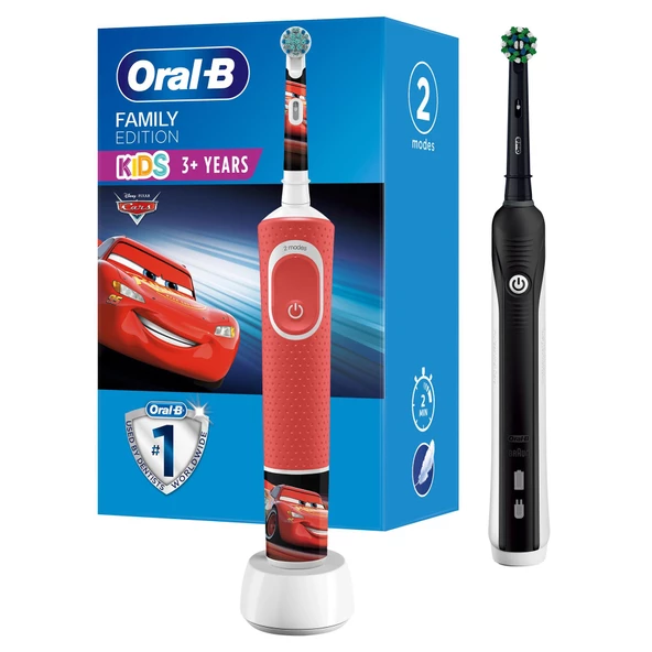 Oral-B Aile Paketi Pro Care 700 + D100 Cars Şarjlı Diş Fırçası