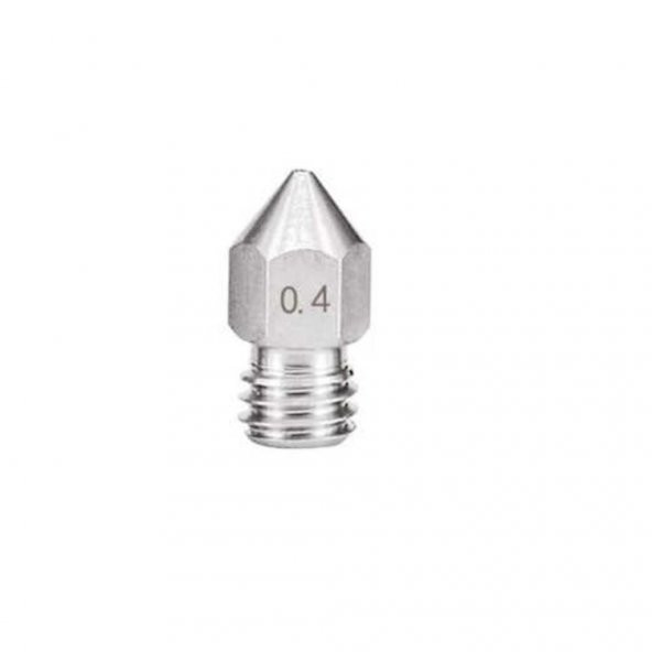 3D Yazıcı Extruder Paslanmaz Çelik Nozzle 0.4 mm MK8 Creality Ender Uyumlu  1,75mm Filament