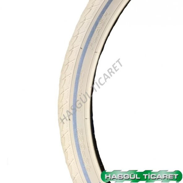 Hsgl Yol Bisiklet  Flash Reflektörlü Dış Lastik 700X40C Krem - 3
