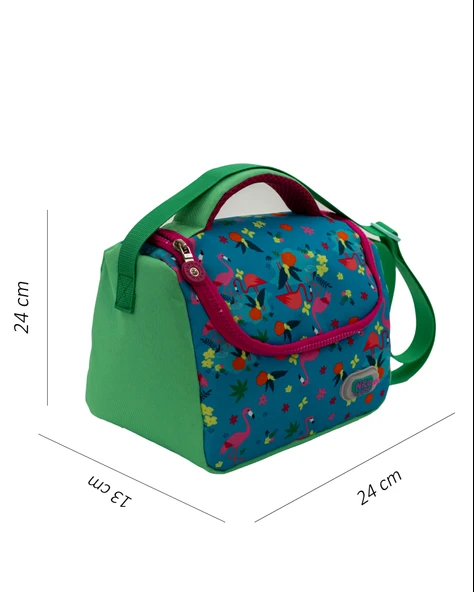 NPO Kids Flamingo Bahar Temalı Kız/Erkek RGB Logolu Beslenme Çantası - 4