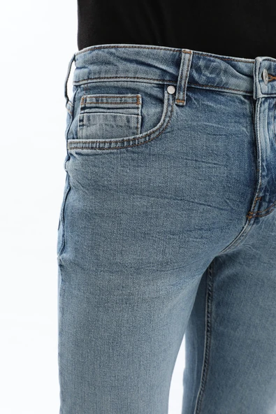 Erkek Likralı Slim Jean Pantolon - 6