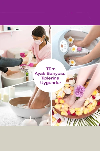 MivelaCure Pedikür Ayak Banyosu Galoşu Tek Kullanımlık Şeffaf Spa Masaj Küvet Poşeti 80x82cm 100 Ad. - 2