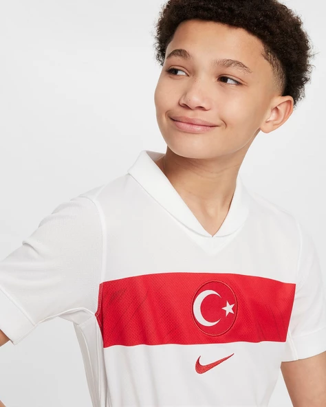 Türkiye Milli Takım Beyaz Çocuk Forması Orijinal Taraftar Forması Hediyelik Ahşap Kutulu - 4
