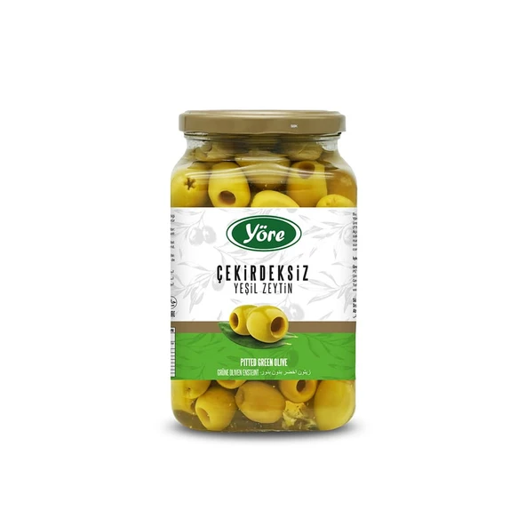 Yöre Çekirdeksiz Yeşil Zeytin 2 X 450 gr (161-180 KALİBRE)