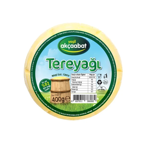 Yeşil Akçaabat Trabzon Tereyağı 2 X 400 gr