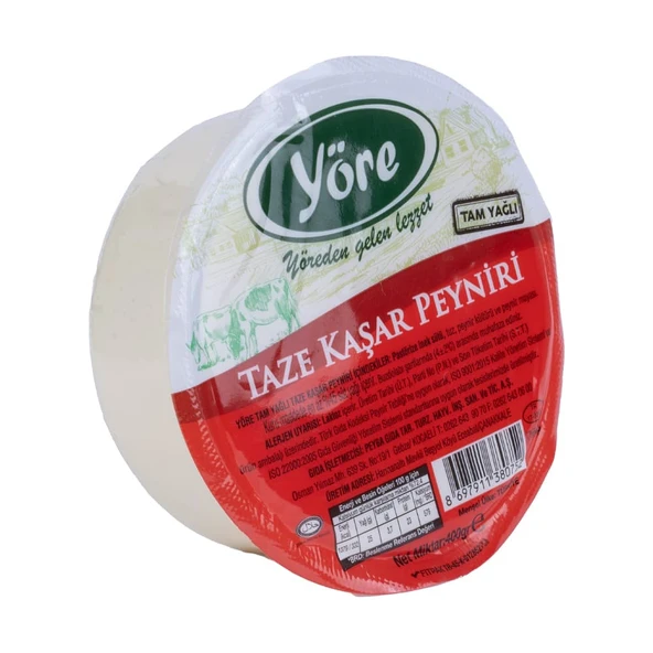 Yöre Taze Kaşar Peyniri 2 X 400 gr