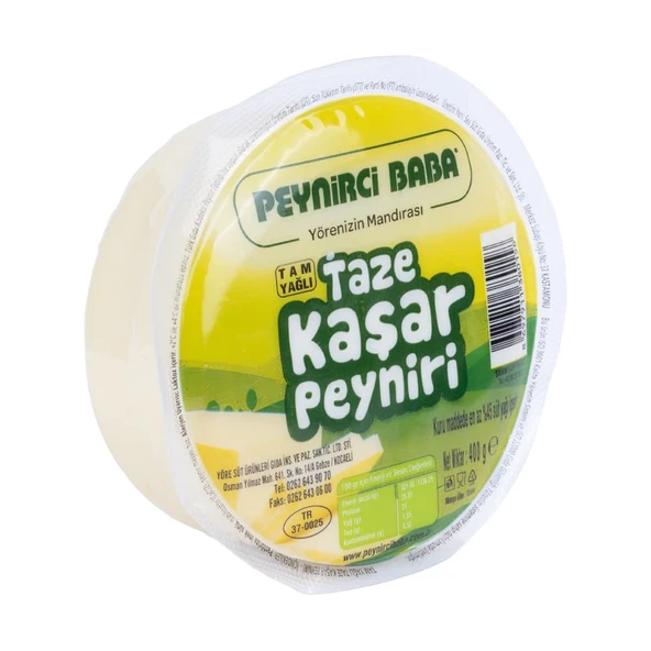 Peynirci Baba Taze Kaşar Peyniri 2 X 400 gr