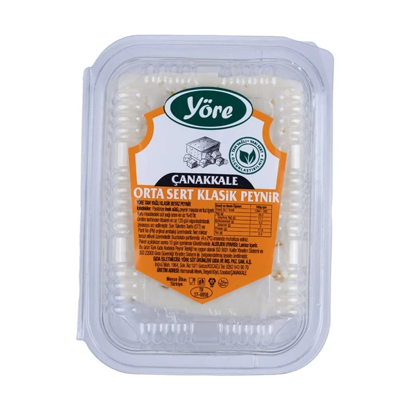 Peynirci Baba Yöre Çanakkale Klasik Tam Yağlı Orta Sert Inek Beyaz Peynir 3 X 300 gr