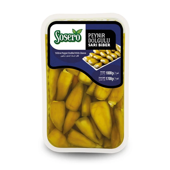 Sosero Peynir Dolgulu Balık Biber 1800 gr Tabak