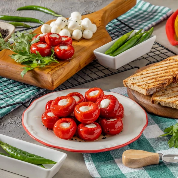 Sosero Peynir Dolgulu Kiraz Biber 1300 gr Tabak - 2