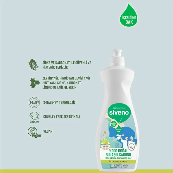 Siveno Doğal Bulaşık Sabunu 500 ml ürün görseli