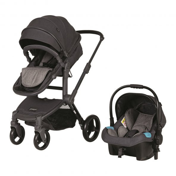 Prego Baby 2087 Quattro Pro Travel Sistem Bebek Arabası Gri