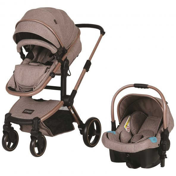 Prego Baby 2087 Quattro Pro Travel Sistem Bebek Arabası Bej