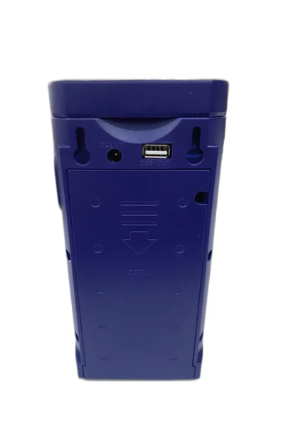 24 Büyük Ledli Mavi 80 Saat Yanan Usb Şarjlı Led Işıldak - Telefon Şarj Edebilen - 5