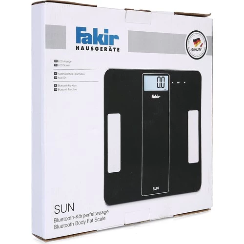 Fakir Sun Bluetooth Vücut Analiz Baskülü (akıllı baskül)  (Tartı) Siyah - 3