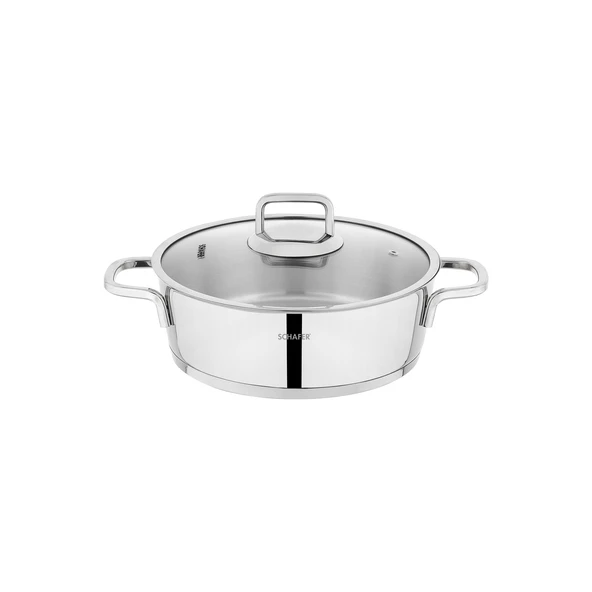Schafer New Stahl Çelik Tencere Seti 8 Parça-Inox - 6