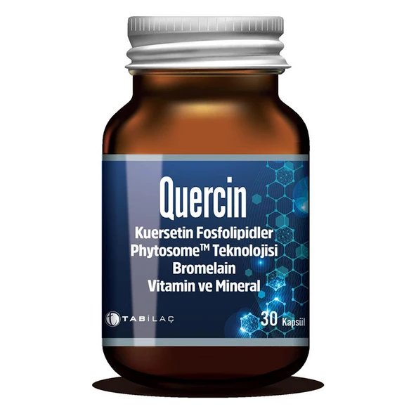 Quercin Kuersetin, Bromelain, Vitamin ve Mineral 30 Kapsül ürün görseli