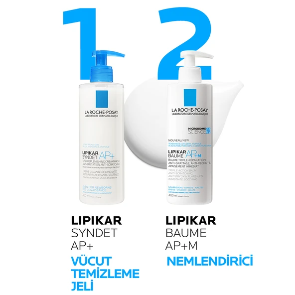 La Roche Posay Lipikar Baume Nemlendirici Balsam AP+M Kuru Ciltler İçin Bakım Kremi 400 ml - Resim 2