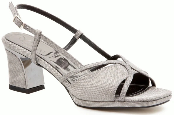 Gedikpaşalı Bty 25K 909 9 Platin Bayan Ayakkabı Abiye ürün görseli
