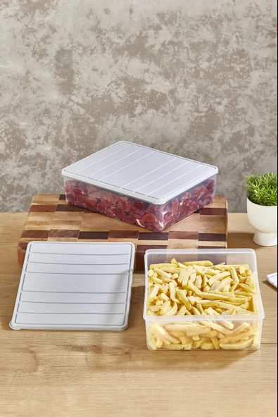 Selka Nora 2 Adet 4 Lt. Saklama Kabı