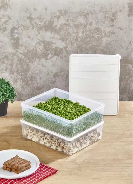 Selka Nora 2 Adet 4 Lt. Saklama Kabı - 2