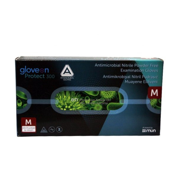 Gloveon Muayene Eldiveni Nitril Pudrasız Medium Eldiven 100 Adet - 3