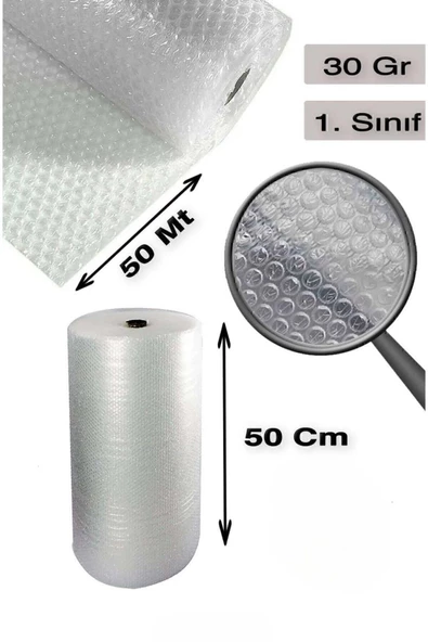 Balonlu Poşet Patpat  50cm X 50metre Havalı Naylon Pat Pat Ambalaj Pat Pat - 50cm X 50metre - 2