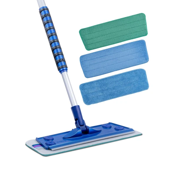 Silva Mop Mikrofiber Teleskopik Mop 3 Lü Set ( 1 Adet)