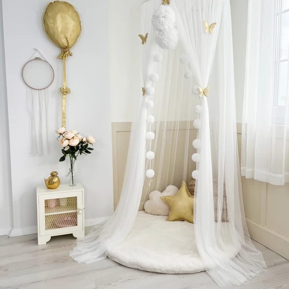 Pamuka Tül Cibinlik Basic White - Resim 5