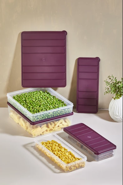 Selka Nora 4'lü Set ( 1 Adet 4 Lt. 1 Adet 2,25 Lt. 2 Adet 1 Lt. ) - 6