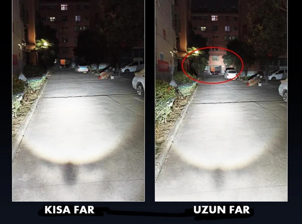 Motosiklet H4 Xenon Power Led 12V 4000LM 6000K Beyaz Işık - 3