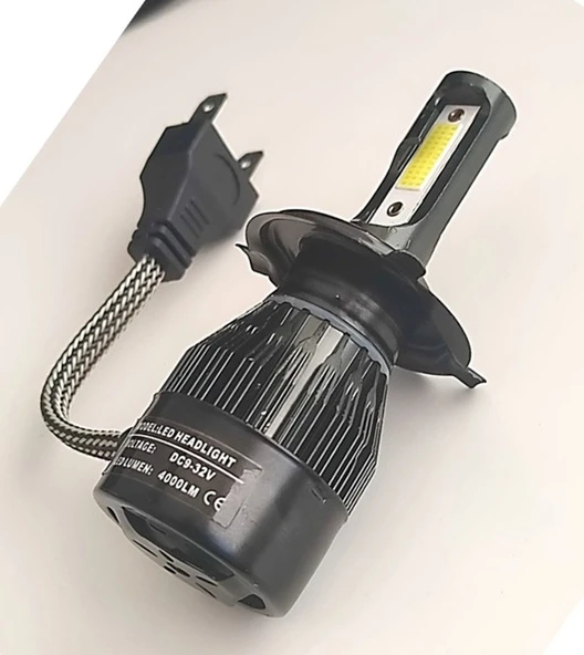 Motosiklet H4 Xenon Power Led 12V 4000LM 6000K Beyaz Işık - 2