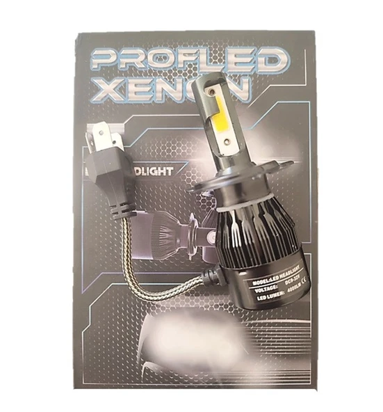 Motosiklet H4 Xenon Power Led 12V 4000LM 6000K Beyaz Işık