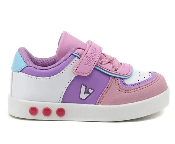 Vicco Sam Işıklı Unisex Çocuk Pembe Spor Ayakkabı - 3