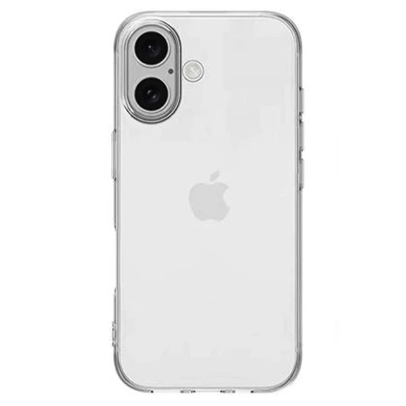 iPhone 16 Pro Uyumlu Lüx Soft Şeffaf Silikon Kılıf