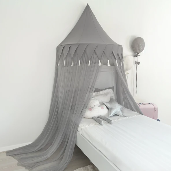 Pamuka Gri 120 Cm Duvar Tentesi - 1