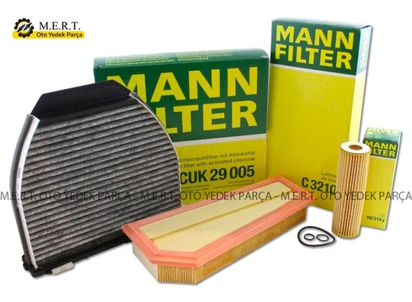 Mercedes E200 Cgı Mann Filtre Bakım Seti (2009-2012) (487404201)