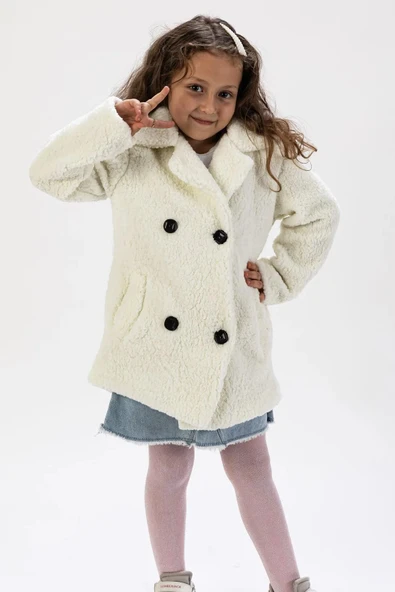 Kuzu Polar Kumaş Kışlık Çocuk Mont MNK0652 - Resim 4