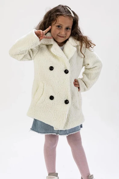Kuzu Polar Kumaş Kışlık Çocuk Mont MNK0652 - 3