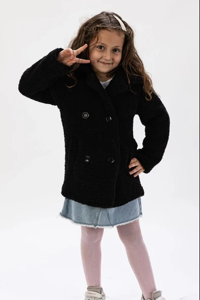 Kuzu Polar Kumaş Kışlık Çocuk Mont MNK0652 ürün görseli 1