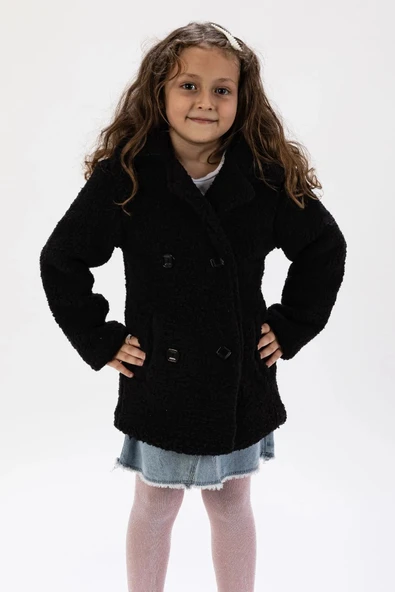 Kuzu Polar Kumaş Kışlık Çocuk Mont MNK0652 - Resim 6