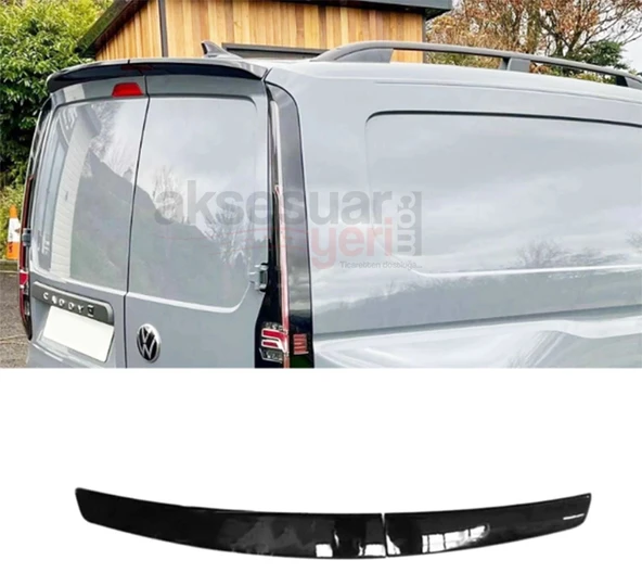 Volkswagen Caddy 2 Parça Spoiler Parlak Siyah Boyalı İthal Ürün Plastik ürün görseli